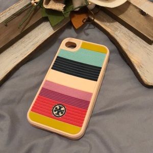 Multi colored IPhone 4/4S Tory Burch Phone Case